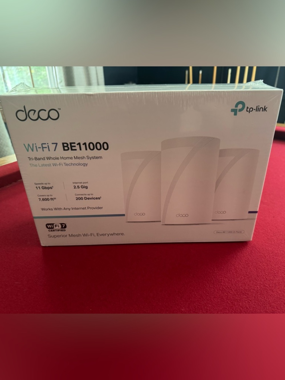 TP-Link Deco BE11000 Mesh Wi-Fi System White (3-Pack)